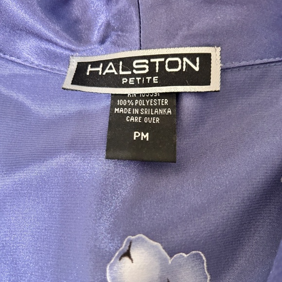 Halston Satin Chemise and Robe Set, Size Petite - Picture 10 of 10